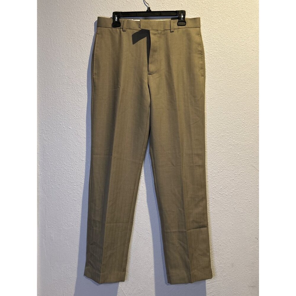 Michael Brandon Size 32x32 Men's Flat Front Dress Pants Polyester